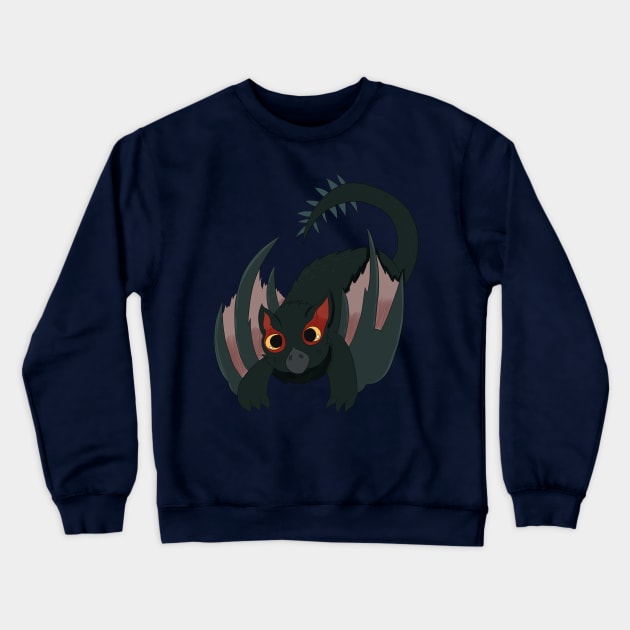 Monster Hunter- Cute Nargacuga Crewneck Sweatshirt by Bestiary Artistry